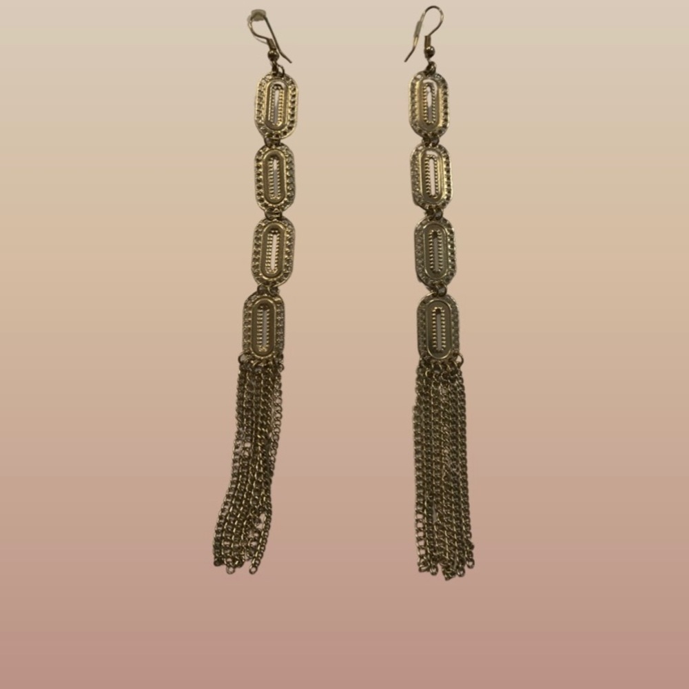 Gold earrings